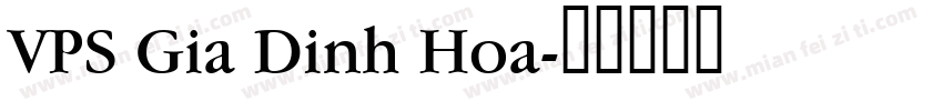 VPS Gia Dinh Hoa字体转换